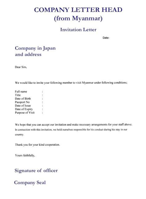 How to write a sample invitation letter for a u.s. Sample Letter For Uk Visa Sponsorship - Contoh 36