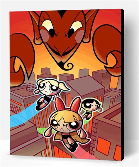 Powerpuff Girls Heroes Paint By Numbers Paint By Numbers Pro