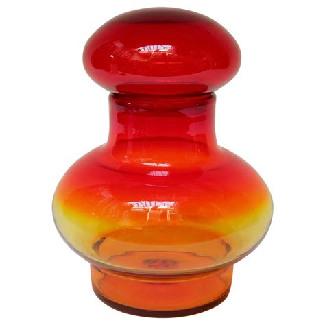 Midcentury Blenko Glass Carafe With Stopper At 1stdibs Blenko Decanter With Stopper