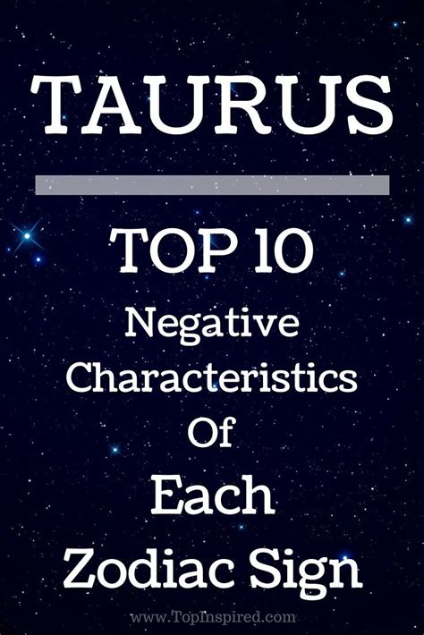 Top 10 Negative Characteristics Of Each Zodiac Sign Zodiac Signs