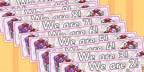👉 We Are Age Display Banners Teacher Made