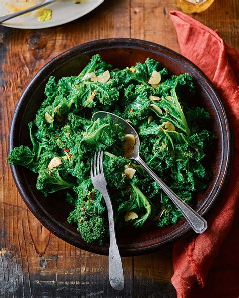 garlicky buttered kale recipe delicious magazine