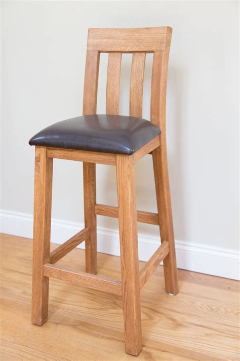 Chunky Tall Wooden Bar Stool Supplied By Top Furniture For Under £100