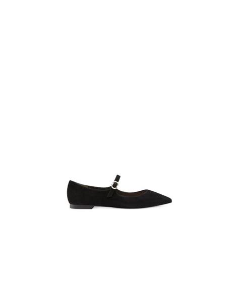 Stuart Weitzman Dazzle Flat The Sw Outlet In Black Lyst