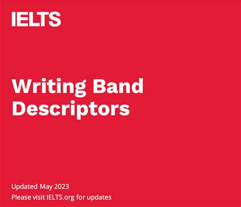 Ielts Writing Task 2 Band Descriptors 2023 A Detailed Breakdown