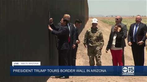 Video Trump Az Officials Sign Border Wall During Yuma Visit