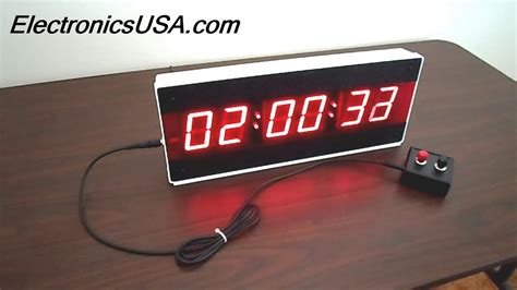 Ck 4000 Led Large Stopwatch Timer Electronics Usa Youtube