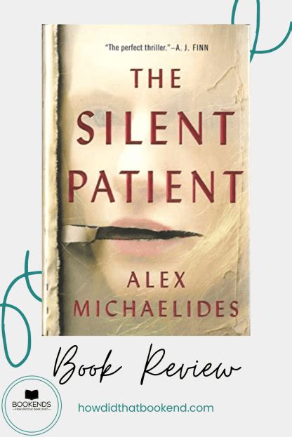 Alex Michaelides The Silent Patient Bookends