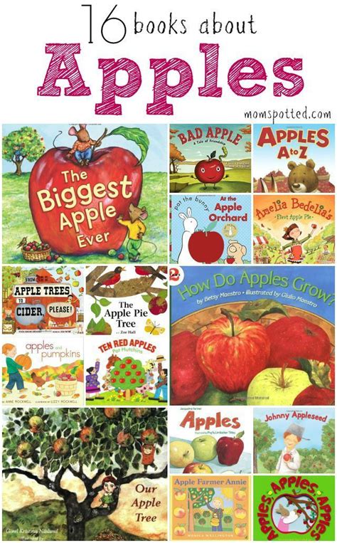 16 Books About Apples For Kids Apple Preschool Preschool Apple Theme