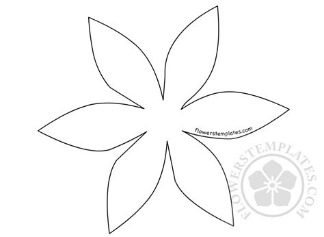 Printable Cut Out Paper Flower Template Printable Templates