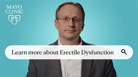 Ask Mayo Clinic Erectile Dysfunction Youtube