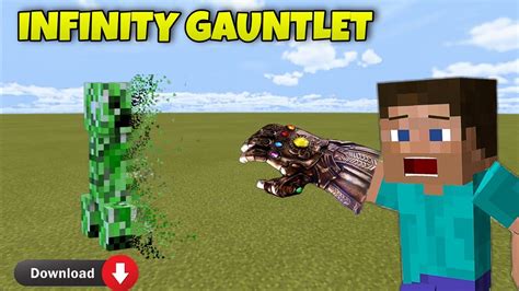 Infinity Gauntlet For Minecraft Pe Youtube