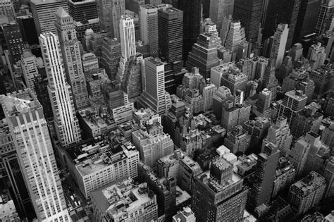 Premium Photo New York City Skyline Black And White Photo