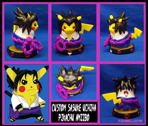 Custom Sasuke Uchiha Pikachu Amiibo By Pikabellechu On Deviantart