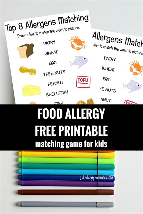 If your child has more than one, or even all of the top eight food allergens, it's very important to find appropriate food substitutions so they receive all of their nutrition. Free printable food allergy top 8 allergen matching game ...