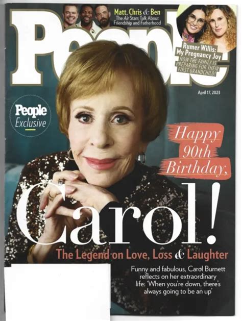 People Magazine April 17 2023 Carol Burnett Cover Matt Damon Ben