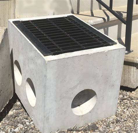8 X 8 Drain Box Precast Concrete With Grate