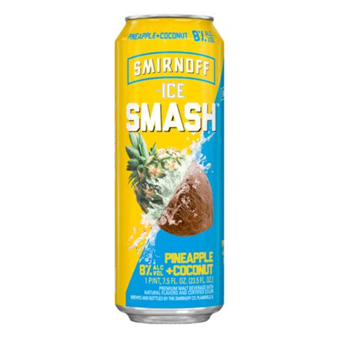 Smirnoff Ice Smash Pineapple Coconut Finley Beer