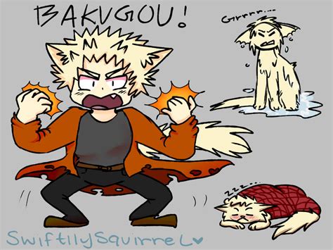 Bakugou Neko By Swiftilysquirrel On Deviantart