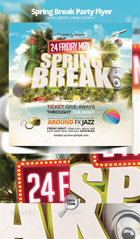 Spring Break Party Flyer By Haicamon Graphicriver