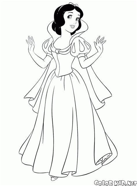 Coloring Page Snow White And The Seven Dwarfs Ukup