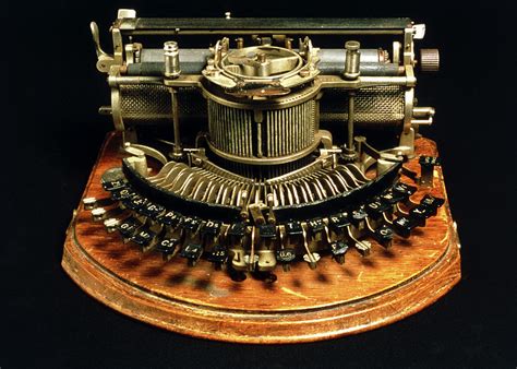 View Of An Early Typewriter Photograph By Ton Kinsbergenscience Photo