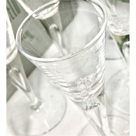 Vintage Steuben Teardrop Bubble Crystal Cordial Liqueur Glasses Set Of 6 Chairish