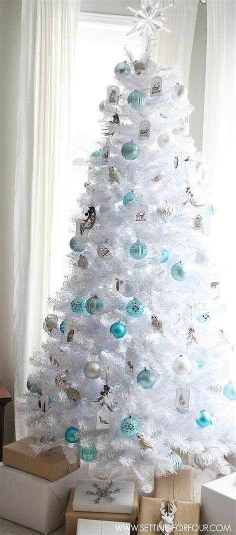 Decoración De Arboles De Navidad En Blanco White Christmas Tree Decorations White Christmas