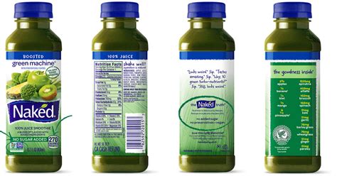 Naked Juice Fruit And Veggie Juice Kale Blazer Oz Bottle Vlr Eng Br