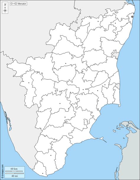 Tamil Nadu District Map Tamil Nadu Political Map Tami Vrogue Co