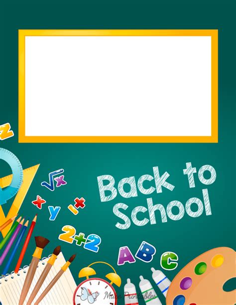 Printable Back To School Binder Cover