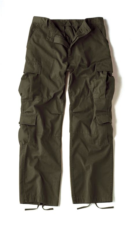 Vintage Paratrooper Fatigue Pants Solid Colors Army Cargo Pants