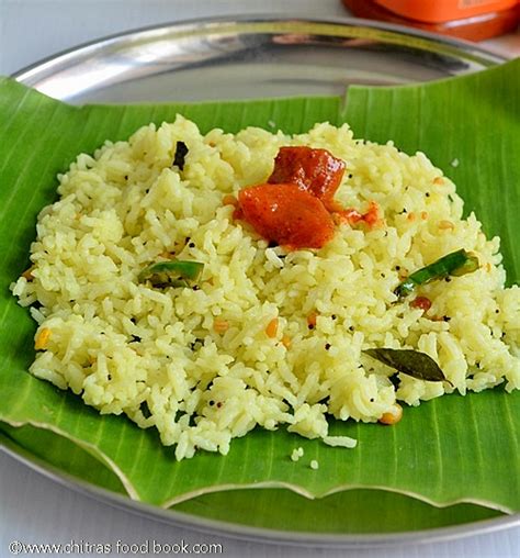 Lemon Rice Recipe Elumichai Sadam With Side Dish Pottukadalai