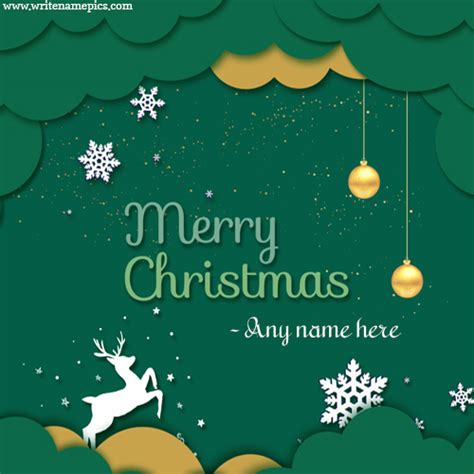 The greeting, a personal message, a chosen sometimes a simple merry christmas is the most elegant message we can offer to our loved ones. Merry Christmas 2020 wishes card with Name pic