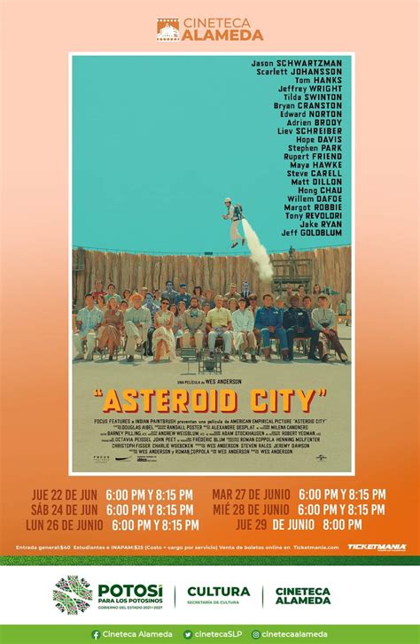 Paraje Tunero Estreno De “asteroid City” En La Cineteca Alameda