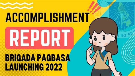 Accomplishment Report Launching Of Brigada Pagbasa Department Vrogue