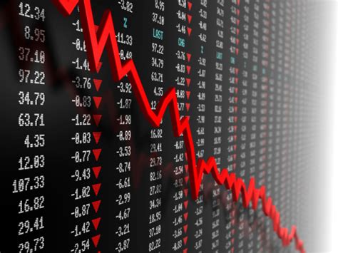 Stock Market Data With Downtrend Vector Stock Photo - Download Image Now - iStock