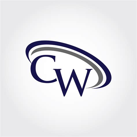Monogram Cw Logo Design By Vectorseller Thehungryjpeg