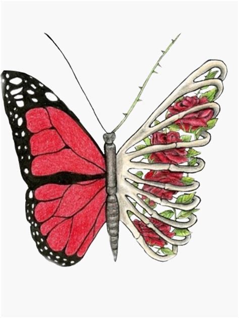 Lil Skies Butterfly Sticker For Sale By Jadaminton Redbubble