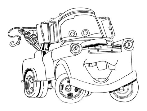 Lightning mcqueen coloring page to download and coloring. Mater coloring pages to download and print for free