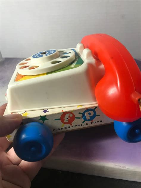 Vintage 1961 Fisher Price Chatter Phone 747 Telephone Pull Etsy