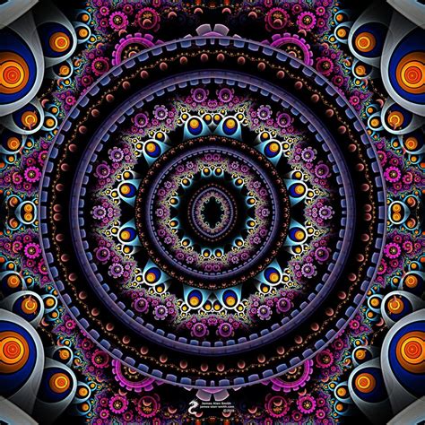 Fractal Insights Mandala Artwork By James Alan Smith Psychedelic Art