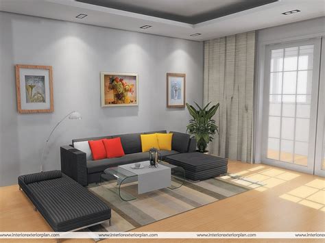 Interior Exterior Plan Simple And Uncluttered Living Room Design