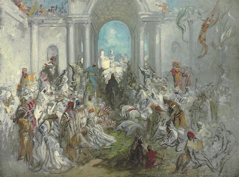 Christs Entry Into Jerusalem Painting By Gustave Dore Pixels