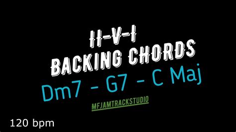 2 5 1 c major backing track chords dm7 g7 cmaj 120bpm with click acordes chordify