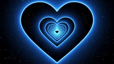 Neon Lights Tunnel Love Heart Background Loop Tiktok Trend Romantic Free Footage Youtube
