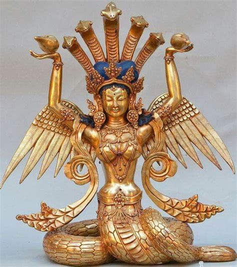 Nag Kanya The Tibetian Snake Goddess Symbole Bouddhiste Bouddhisme