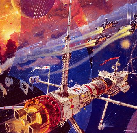 70sscifiart “ Robert Mccall ” Scifi Artwork Space Artwork Sun
