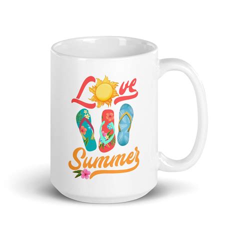Summer Coffee Mug Love Summer Vibes Summertime Mugs Flip Etsy