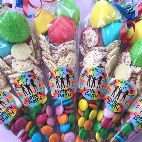 Personalised Rainbow Party Sweet Cones Fabulous Partyware Party
